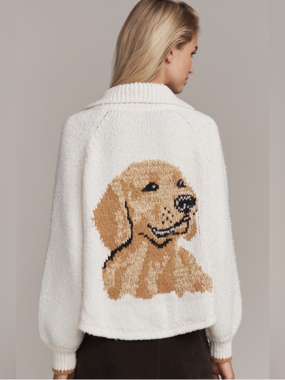 Anthropologie Pilcro The Jesse Dog Icon Cardigan- XXS